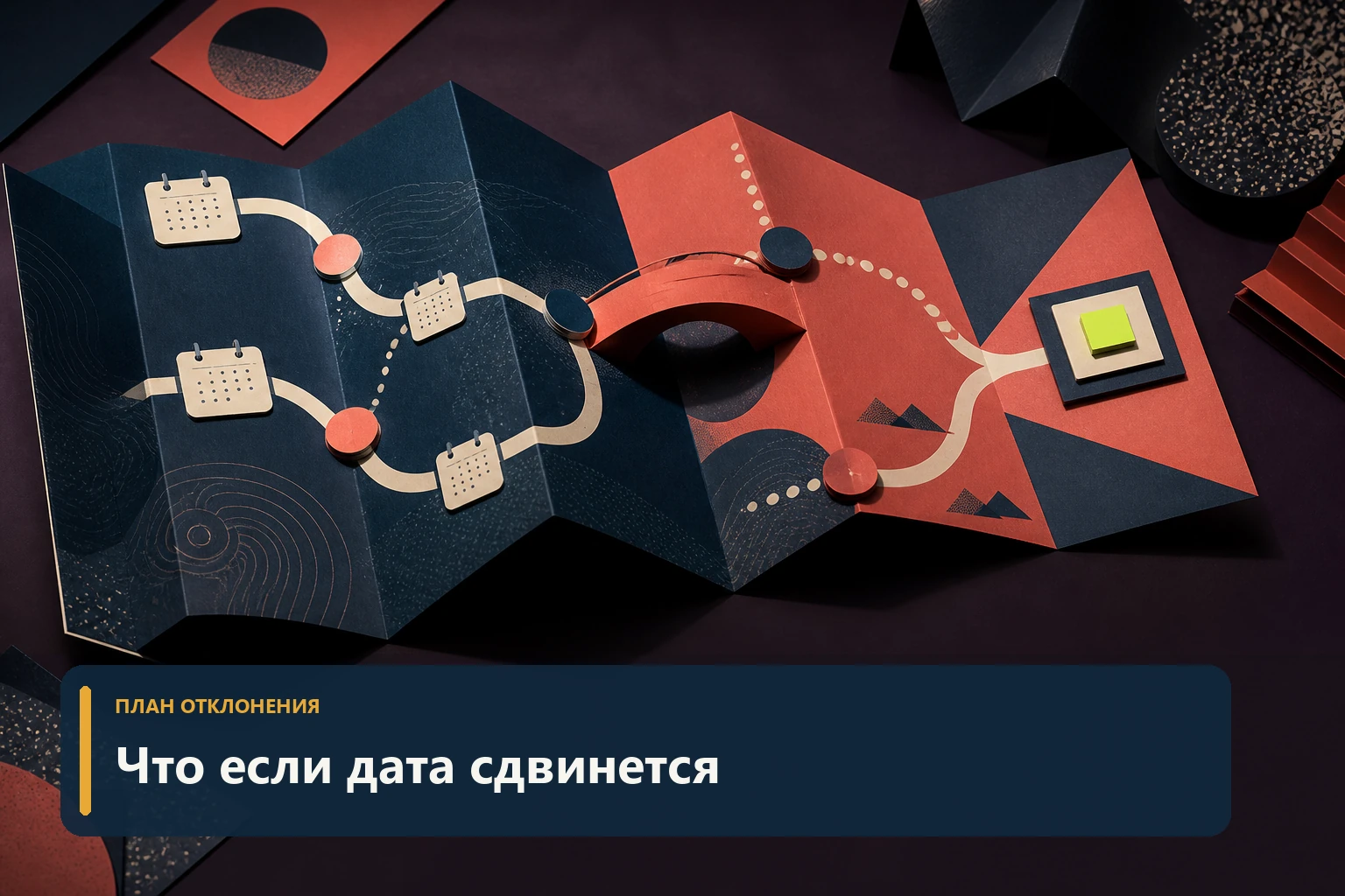 Складная карта запасного маршрута при изменении платёжной даты без людей