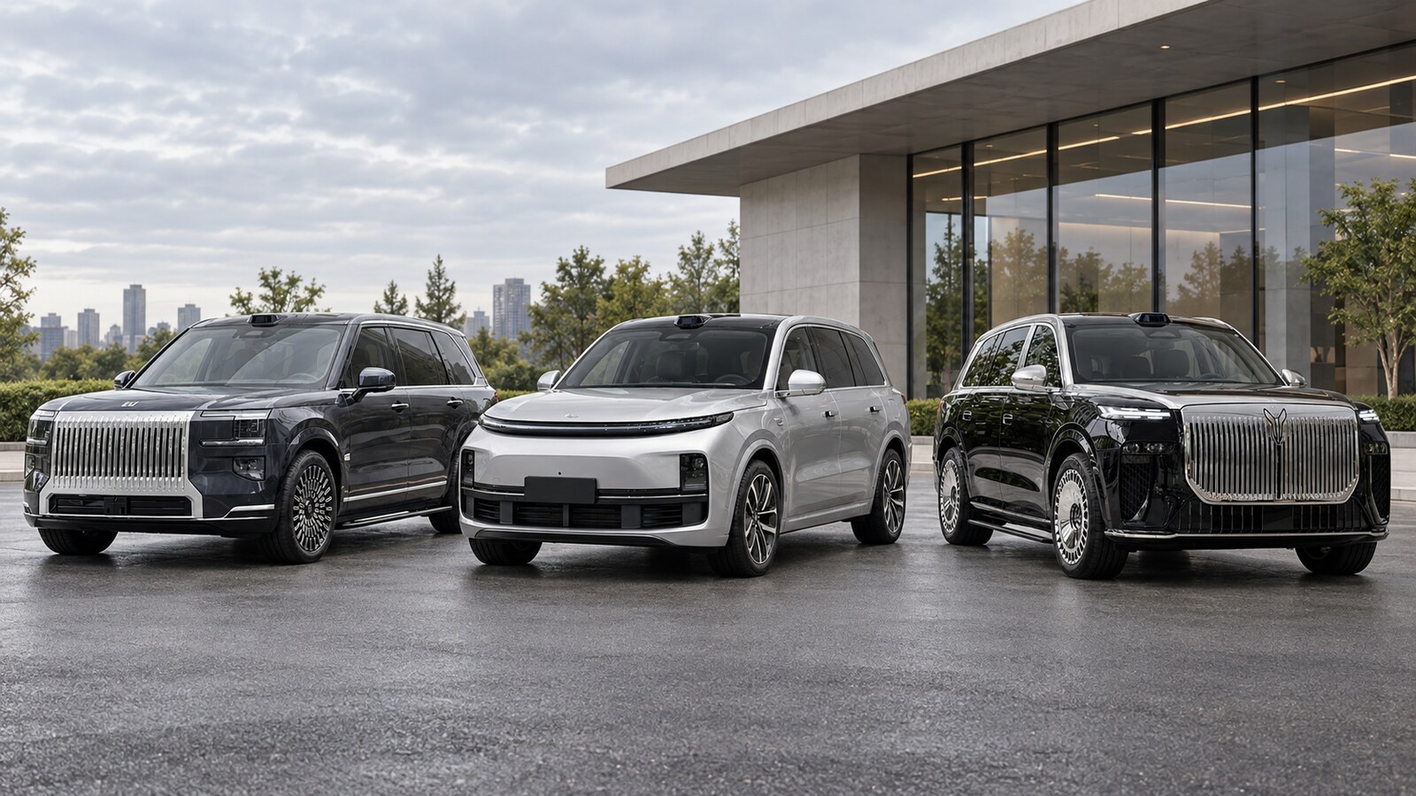 Zeekr 9X, Li Auto L9 и Voyah Taishan перед сравнением